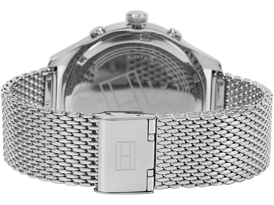  Shop Authentic Tommy Hilfiger Gavin Chronograph Quartz Grey Dial Silver Mesh Bracelet Watch for Men - 1791466 - Luxxuri