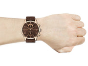  Shop Authentic Tommy Hilfiger Kane Brown Dial Brown Leather Strap Watch for Men - 1710400 - Luxxuri