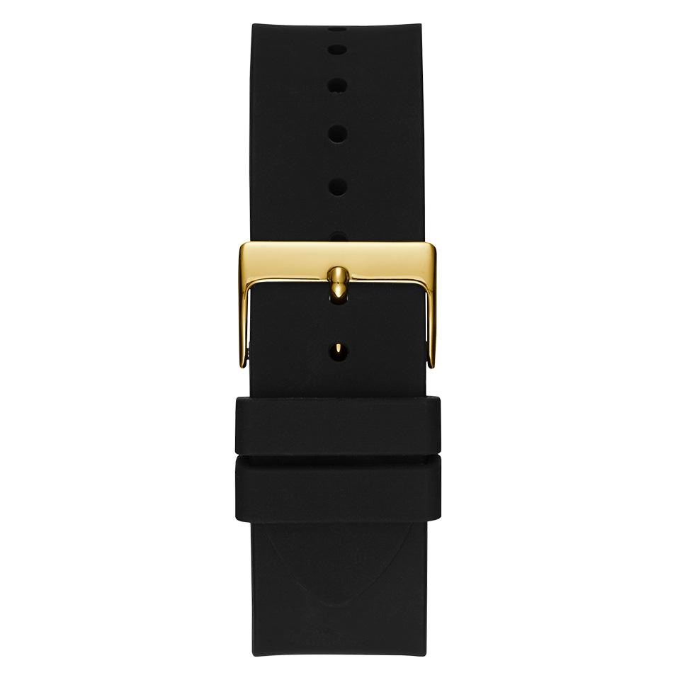  Shop Authentic Guess Frontier Crystals Black Dial Black Silicone Strap Watch For Men - W1132G1 - Luxxuri