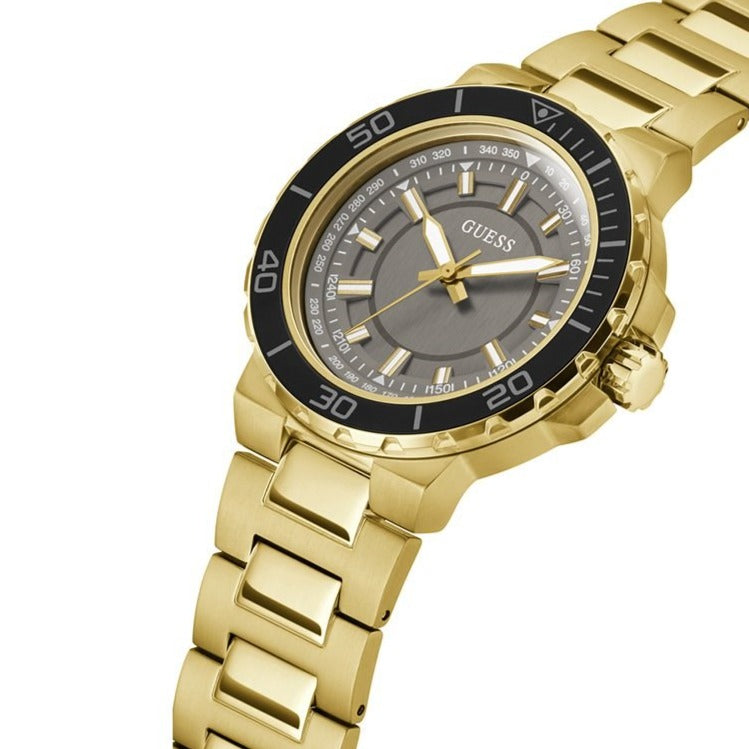  Shop Authentic Guess Track Grey Dial Gold Steel Strap Watch for Men - GW0426G2 - Luxxuri