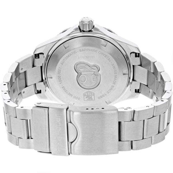  Shop Authentic Tag Heuer Aquaracer Automatic Black Dial Silver Steel Strap Watch for Men - WAY2110.BA0928 - Luxxuri