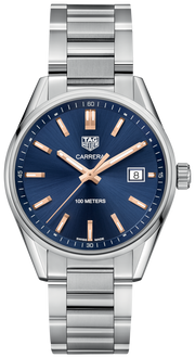 Shop Authentic Tag Heuer Carrera Quartz Blue Dial Silver Steel Strap Watch for Women - WAR1112.BA0601 - Luxxuri