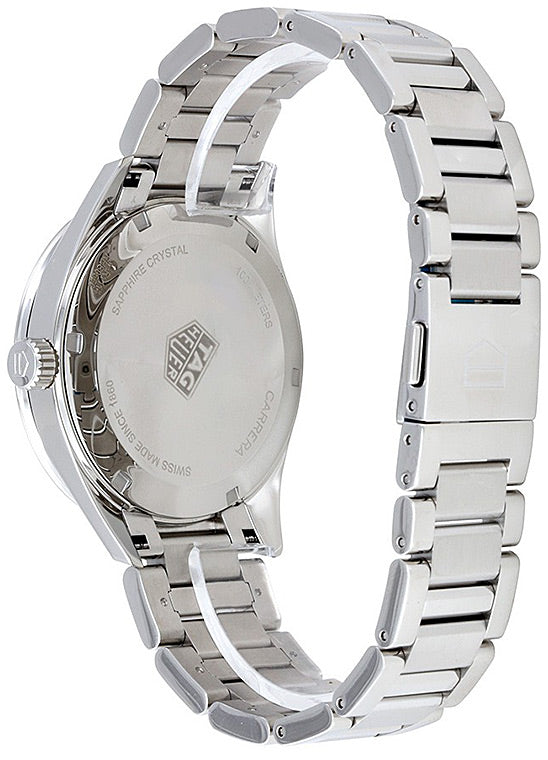  Shop Authentic Tag Heuer Carrera Quartz Diamonds Blue Dial Silver Steel Strap Watch for Women - WAR1114.BA0601 - Luxxuri