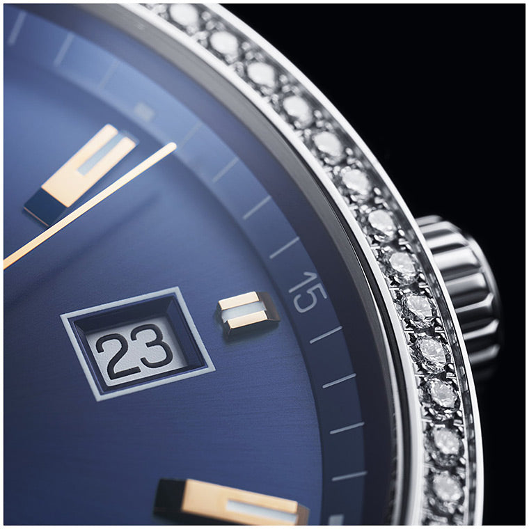  Shop Authentic Tag Heuer Carrera Quartz Diamonds Blue Dial Blue Leather Strap Watch for Women - WAR1114.FC6391 - Luxxuri