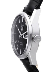  Shop Authentic Tag Heuer Carrera Automatic 41mm Black Dial Black Leather Strap Watch for Men - WAR201A.FC6266 - Luxxuri