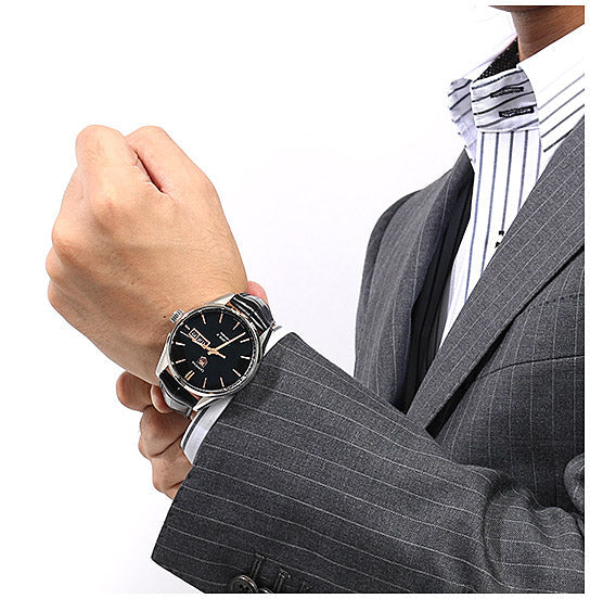  Shop Authentic Tag Heuer Carrera Black Dial Watch for Men - WAR201C.FC6266 - Luxxuri