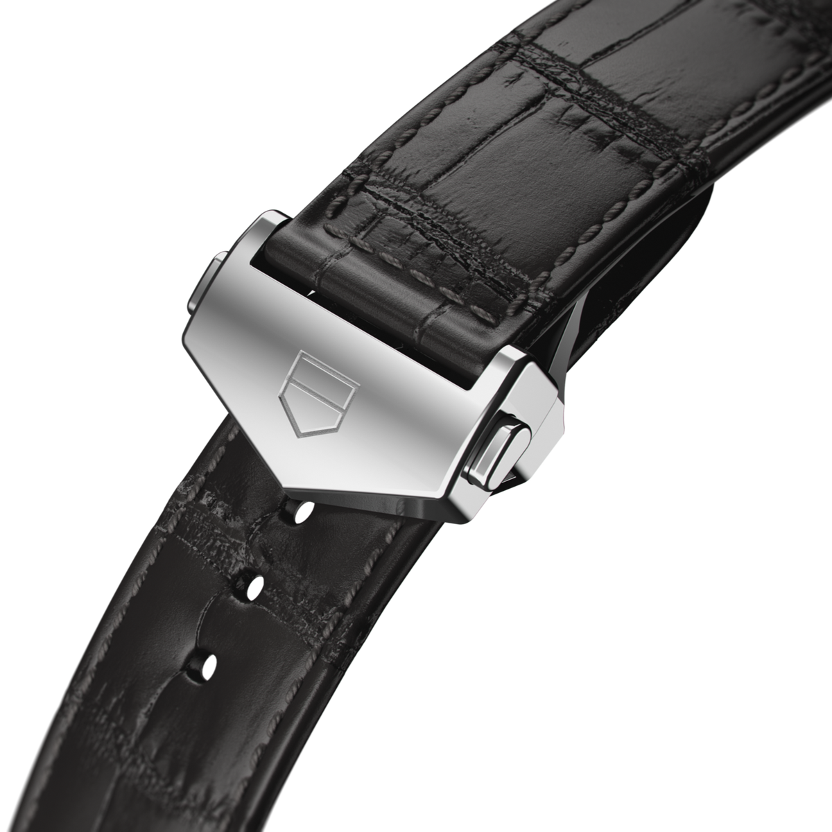  Shop Authentic Tag Heuer Carrera Calibre 5 Automatic Black Dial Black Leather Strap Watch for Men - WAR201C.FC6266 - Luxxuri