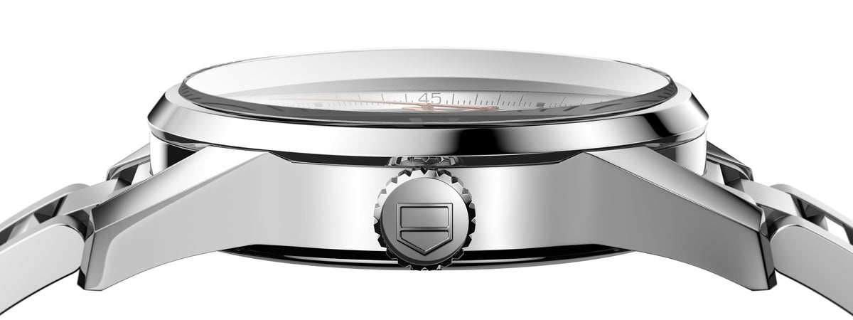  Shop Authentic Tag Heuer Carrera Calibre 5 White Dial Silver Steel Strap Watch for Men - WAR201D.BA0723 - Luxxuri
