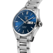  Shop Authentic Tag Heuer Carrera Automatic Blue Dial Silver Steel Strap Watch for Men - WAR201E.BA0723 - Luxxuri