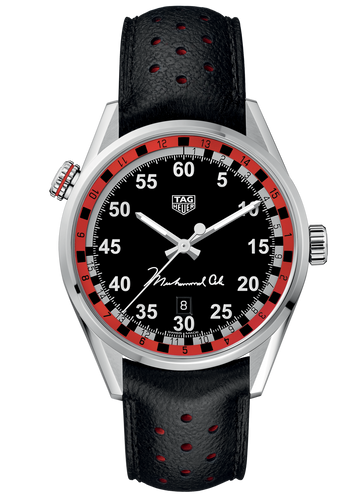  Shop Authentic Tag Heuer Carrera Muhammad Ali Calibre 5 Black Dial Black Leather Strap Watch for Men - WAR2A11.FC6337 - Luxxuri