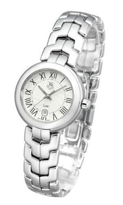  Shop Authentic Tag Heuer Link Roman Numeral Silver Dial Silver Steel Strap Watch for Women - WAT1416.BA0954 - Luxxuri