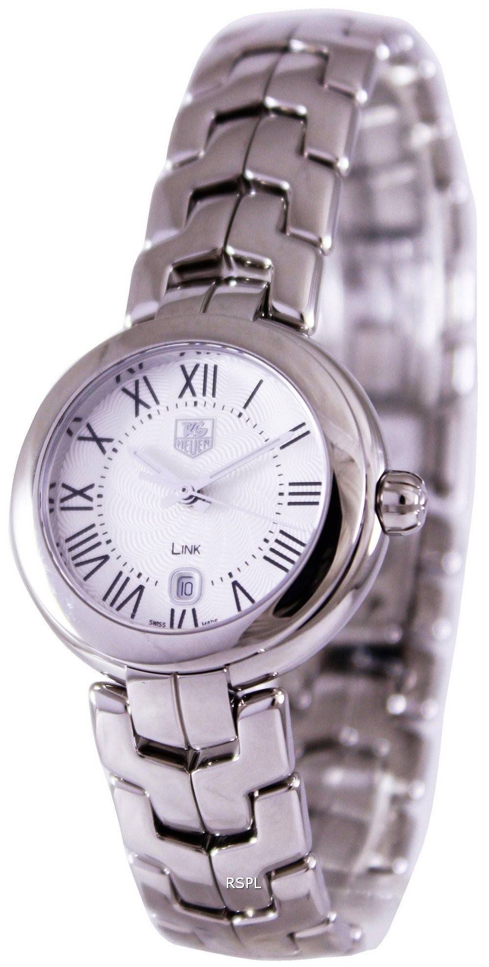  Shop Authentic Tag Heuer Link Roman Numeral Silver Dial Silver Steel Strap Watch for Women - WAT1416.BA0954 - Luxxuri