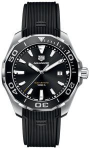  Shop Authentic Tag Heuer Aquaracer Quartz Black Dial Black Rubber Strap Watch for Men -  WAY101A.FT6141 - Luxxuri