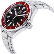  Shop Authentic Tag Heuer Aquaracer Black Dial Silver Steel Strap Watch for Men - WAY101B.BA0746 - Luxxuri
