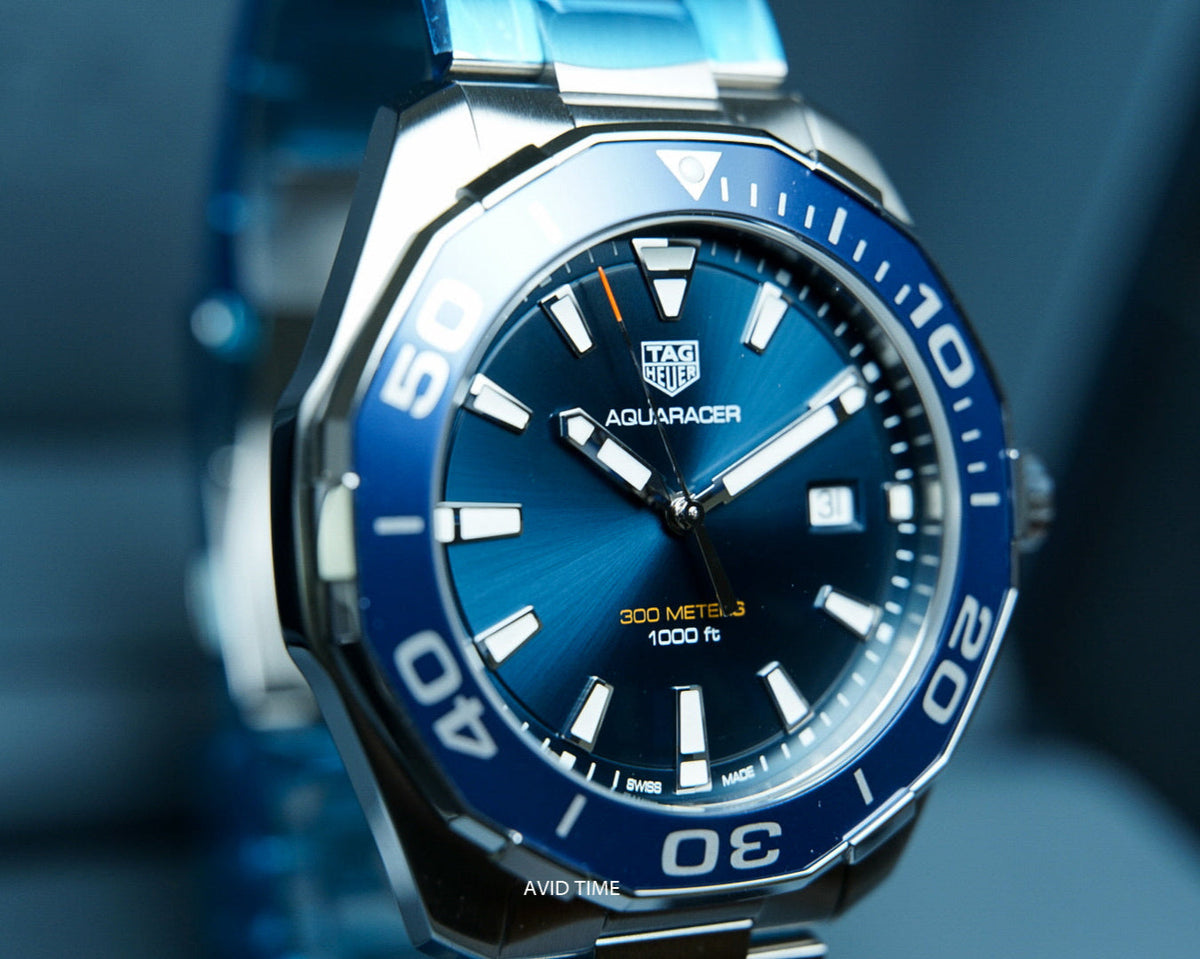  Shop Authentic Tag Heuer Aquaracer Blue Dial Watch for Men - WAY101C.BA0746 - Luxxuri
