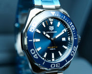  Shop Authentic Tag Heuer Aquaracer Blue Dial Watch for Men - WAY101C.BA0746 - Luxxuri