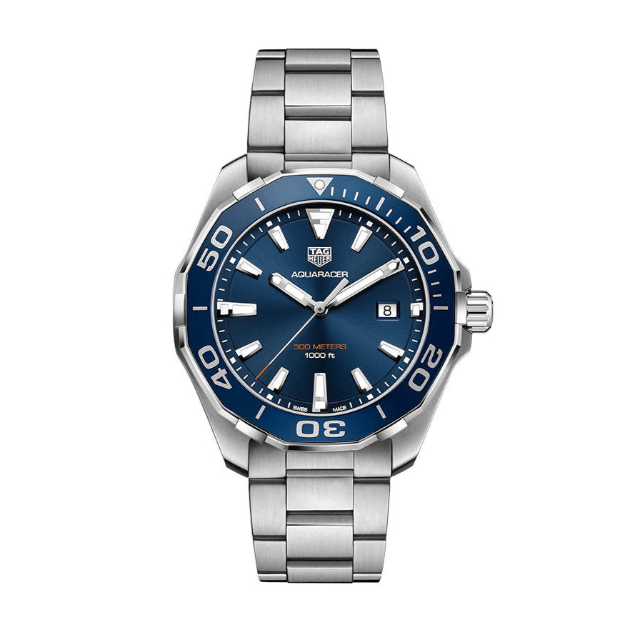  Shop Authentic Tag Heuer Aquaracer Blue Dial Watch for Men - WAY101C.BA0746 - Luxxuri