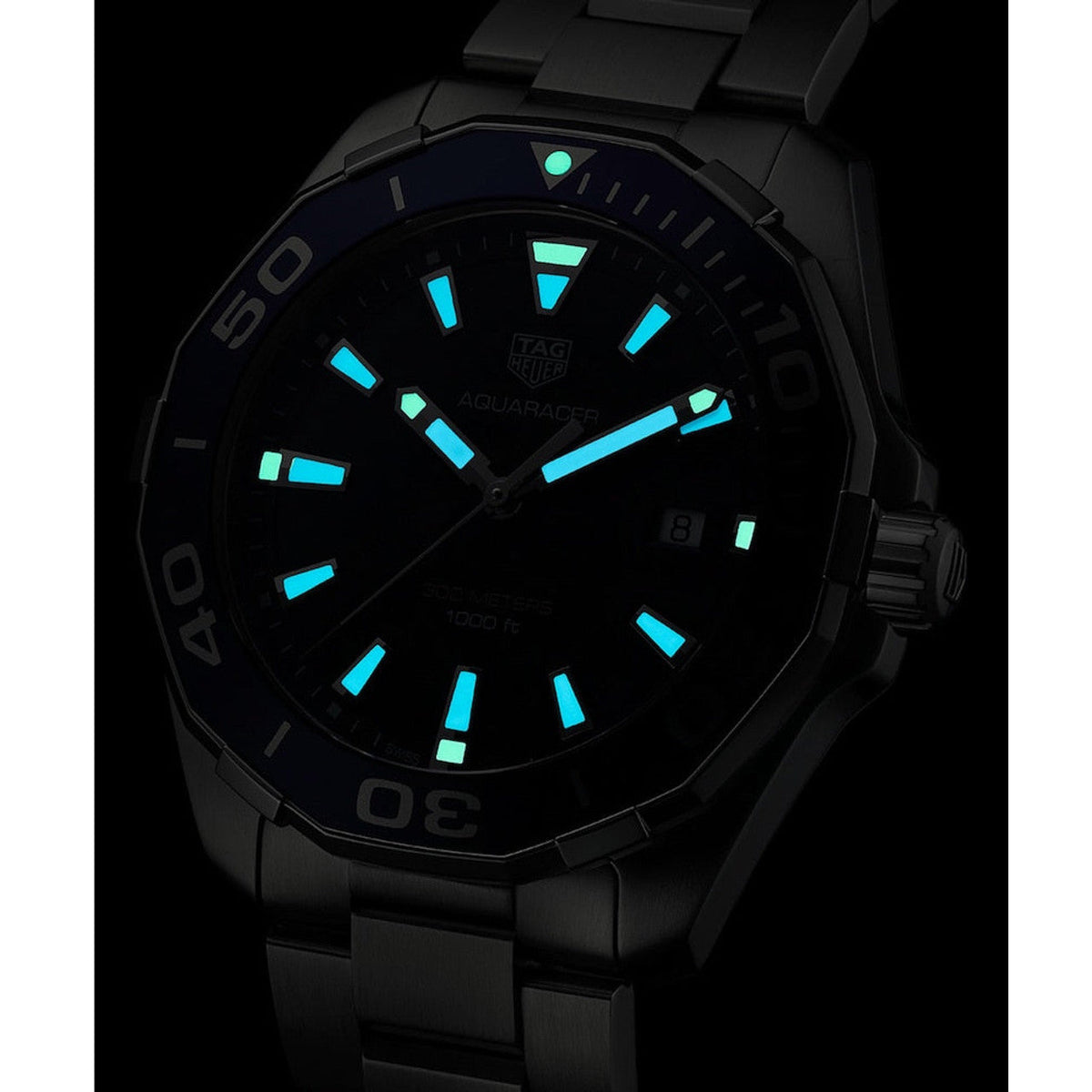  Shop Authentic Tag Heuer Aquaracer Blue Dial Watch for Men - WAY101C.BA0746 - Luxxuri
