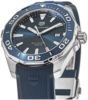 Shop Authentic Tag Heuer Aquaracer Quartz Blue Dial Blue Rubber Strap Watch for Men -  WAY101C.FC6153 - Luxxuri