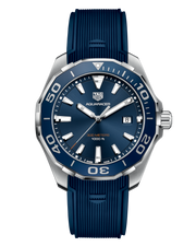 Shop Authentic Tag Heuer Aquaracer Quartz Blue Dial Blue Rubber Strap Watch for Men -  WAY101C.FC6153 - Luxxuri
