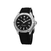  Shop Authentic Tag Heuer Aquaracer Quartz Black Dial Black Rubber Strap Watch for Men - WAY1110.FT8021 - Luxxuri