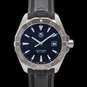 Shop Authentic Tag Heuer Aquaracer Quartz Black Dial Black Rubber Strap Watch for Men - WAY1110.FT8021 - Luxxuri