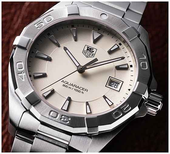  Shop Authentic Tag Heuer Aquaracer White Dial Watch for Men - WAY1111.BA0928 - Luxxuri