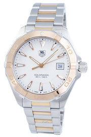  Shop Authentic Tag Heuer Aquaracer Quartz White Dial Silver Strap Watch for Men - WAY1150.BD0911 - Luxxuri