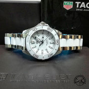  Shop Authentic Tag Heuer Aquaracer Quartz White Dial Two Tone Steel Strap Watch Women - WAY131B.BA0914 - Luxxuri