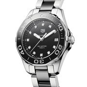  Shop Authentic Tag Heuer Aquaracer Quartz Black Dial Two Tone Steel Strap Watch for Women - WAY131C.BA0913 - Luxxuri