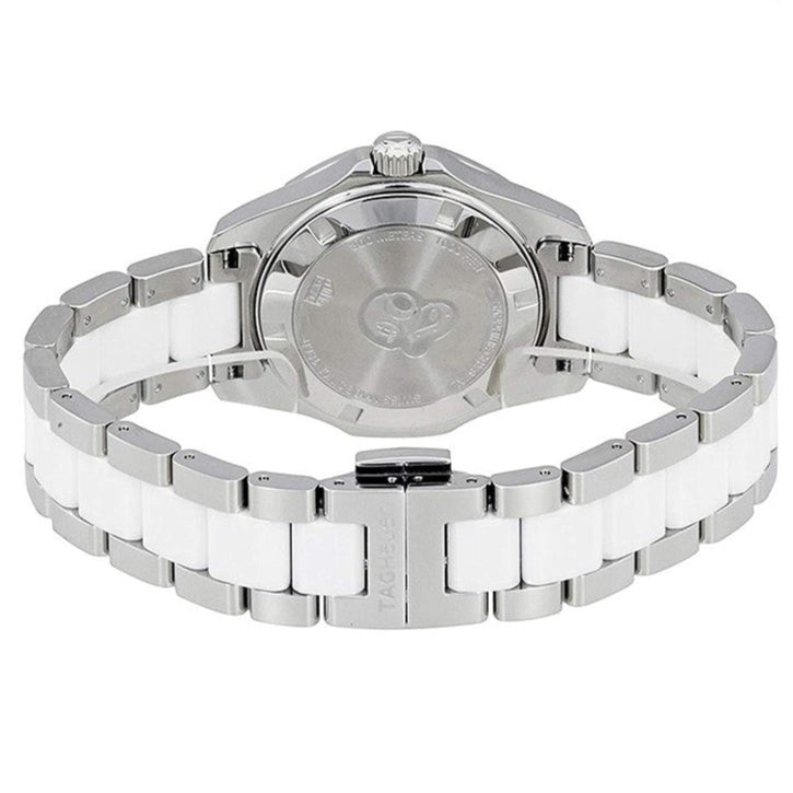  Shop Authentic Tag Heuer Aquaracer Diamonds White Dial Two Tone Steel Strap Watch for Women - WAY131D.BA0914 - Luxxuri