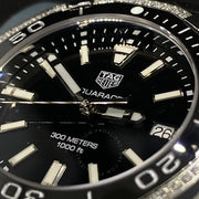  Shop Authentic Tag Heuer Aquaracer Quartz Diamonds Black Dial Two Tone Steel Strap Watch for Women - WAY131G.BA0913 - Luxxuri