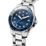  Shop Authentic Tag Heuer Aquaracer Diamonds Blue Dial Silver Steel Strap Watch for Women - WAY131L.BA0748 - Luxxuri
