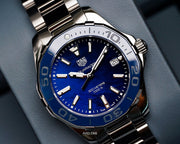  Shop Authentic Tag Heuer Aquaracer Blue Dial Watch for Women - WAY131S.BA0748 - Luxxuri