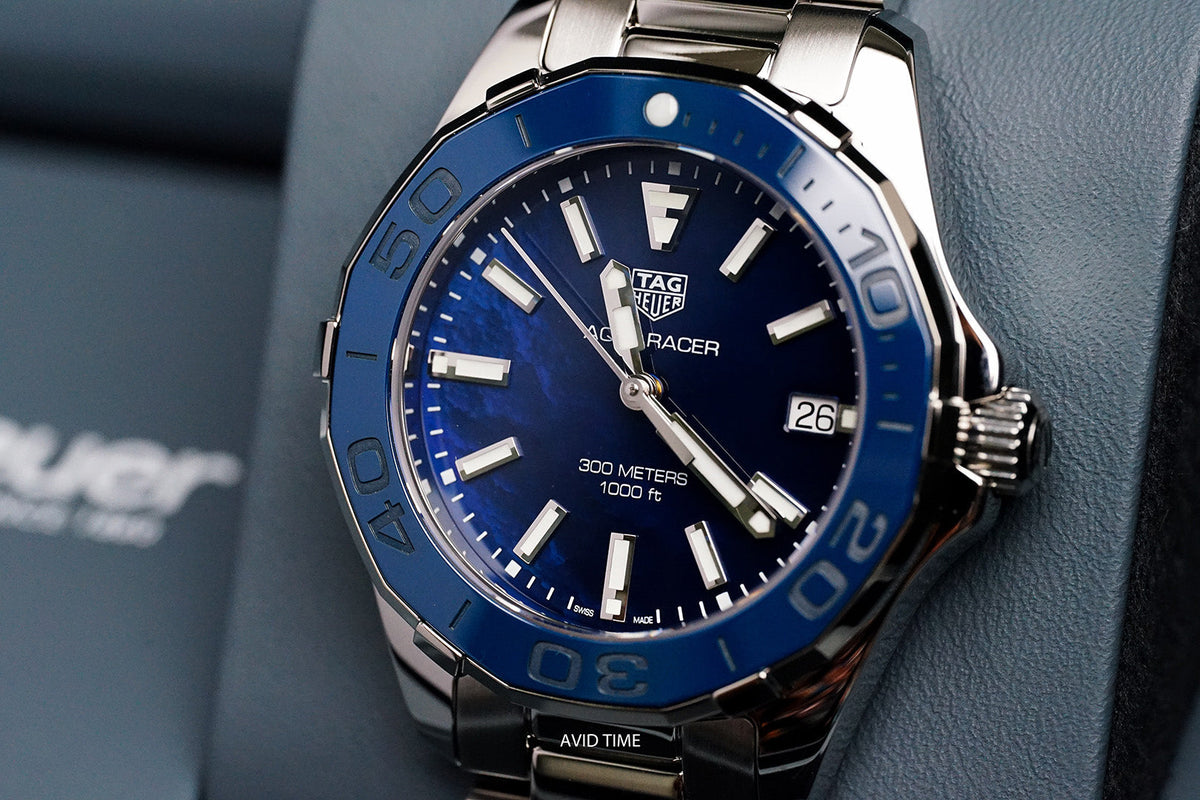  Shop Authentic Tag Heuer Aquaracer Blue Dial Watch for Women - WAY131S.BA0748 - Luxxuri