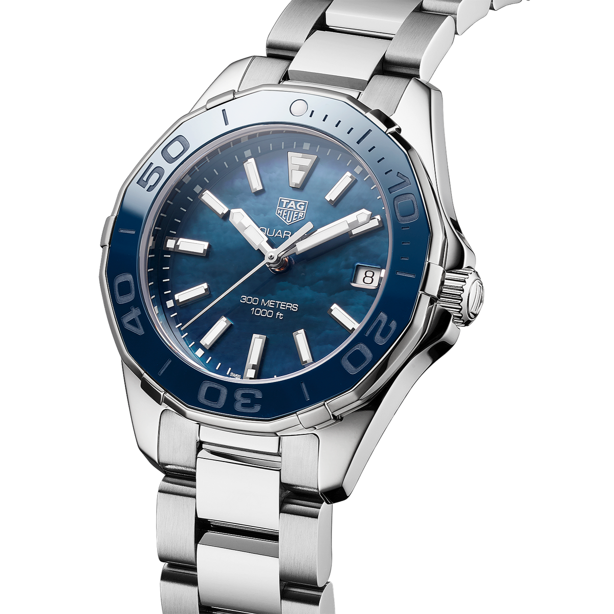  Shop Authentic Tag Heuer Aquaracer Blue Dial Watch for Women - WAY131S.BA0748 - Luxxuri