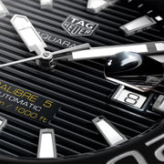  Shop Authentic Tag Heuer Aquaracer Caliber 5 Black Dial Silver Steel Strap Watch for Men - WAY201A .BA0927 - Luxxuri