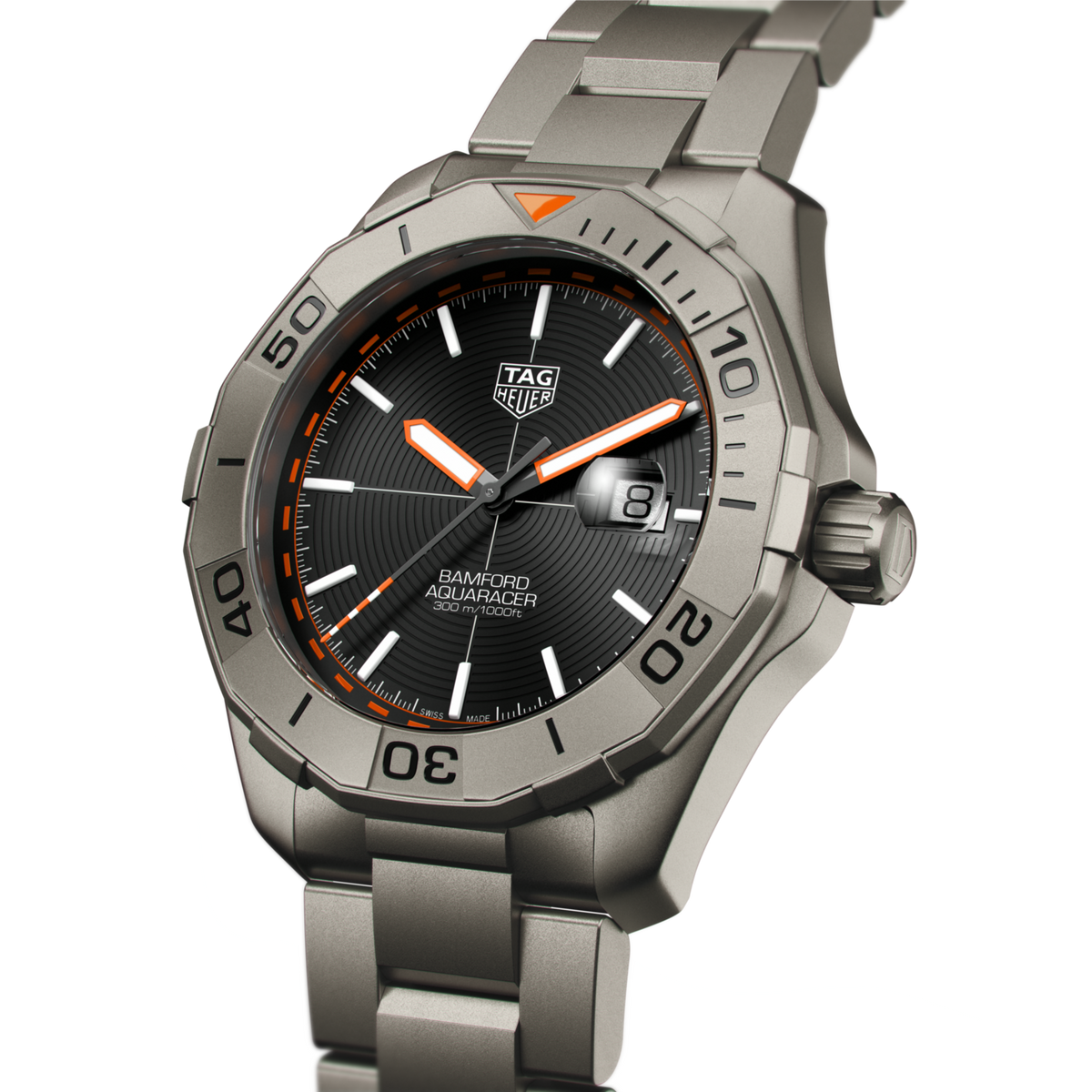  Shop Authentic Tag Heuer Aquaracer Bamford Automatic Black Dial Grey Steel Strap Watch for Men - WAY208F.BF0638 - Luxxuri