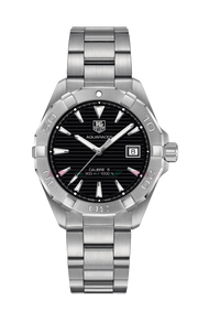  Shop Authentic Tag Heuer Aquaracer Automatic Black Dial Silver Steel Strap Watch for Men - WAY2110.BA0928 - Luxxuri