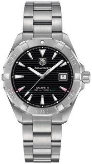  Shop Authentic Tag Heuer Aquaracer Automatic Black Dial Silver Steel Strap Watch for Men - WAY2110.BA0928 - Luxxuri