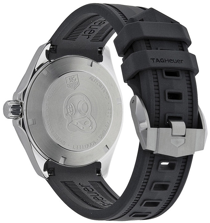  Shop Authentic Tag Heuer Aquaracer Automatic Caliber 5 Black Dial Black Rubber Strap Watch for Men - WAY2110.FT8021 - Luxxuri