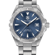 Shop Authentic Tag Heuer Aquaracer Automatic Blue Dial Silver Steel Strap Watch for Men - WAY2112.BA0928 - Luxxuri