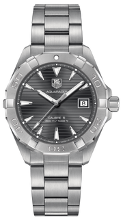  Shop Authentic Tag Heuer Aquaracer Automatic Anthracite Grey Dial Silver Steel Strap Watch for Men - WAY2113.BA0928 - Luxxuri