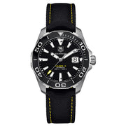  Shop Authentic Tag Heuer Aquaracer Calibre 5 Automatic Black Dial Black Nylon Strap Watch for Men - WAY211A.FC6362 - Luxxuri