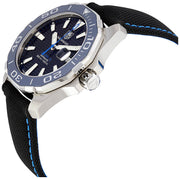  Shop Authentic Tag Heuer Aquaracer Calibre 5 Automatic Black Dial Black Nylon Strap Watch for Men - WAY211B.FC6363 - Luxxuri