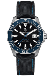  Shop Authentic Tag Heuer Aquaracer Calibre 5 Automatic Black Dial Black Nylon Strap Watch for Men - WAY211B.FC6363 - Luxxuri