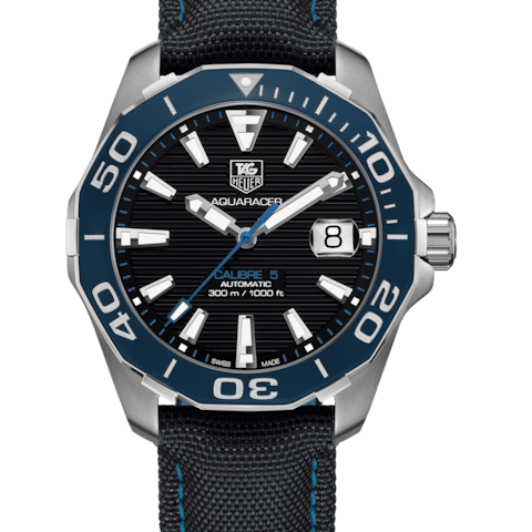  Shop Authentic Tag Heuer Aquaracer Blue Dial Watch for Men - WAY211B.FC6363 - Luxxuri
