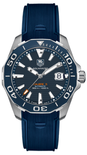  Shop Authentic Tag Heuer Aquaracer Calibre 5 Blue Dial Blue Silicone Strap Watch for Men -  WAY211C.FT6155 - Luxxuri