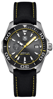  Shop Authentic Tag Heuer Aquaracer Jeremy Lin Special Edition Grey Dial Black Nylon Strap Watch for Men - WAY211F.FC6362 - Luxxuri