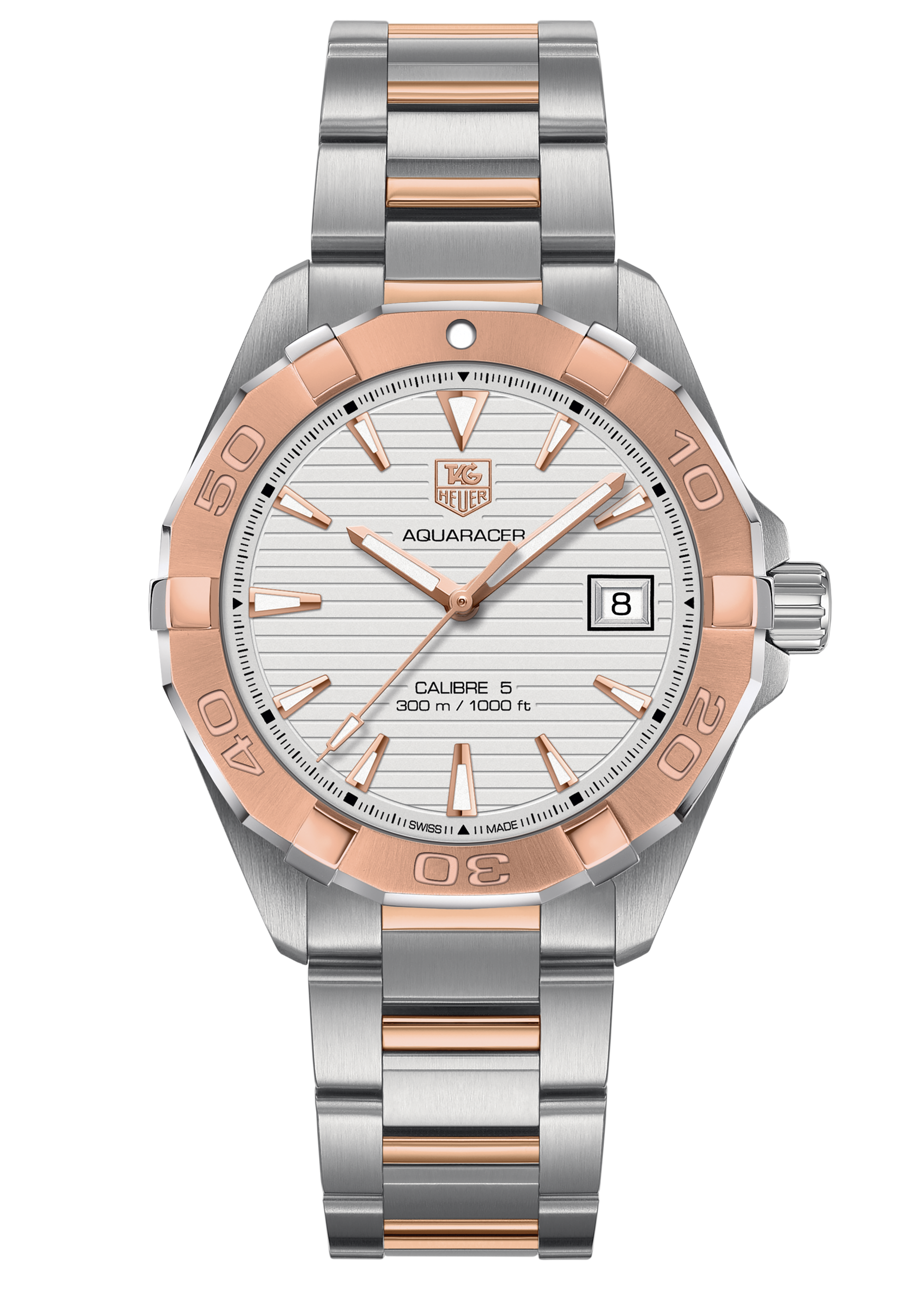  Shop Authentic Tag Heuer Aquaracer Quartz White Dial Silver Strap Watch for Men - WAY1150.BD0911 - Luxxuri